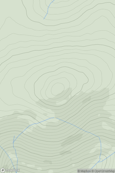 Thumbnail image for Beinn-y-Phott showing contour plot for surrounding peak