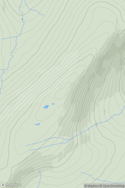 Thumbnail image for Yr Arddu showing contour plot for surrounding peak