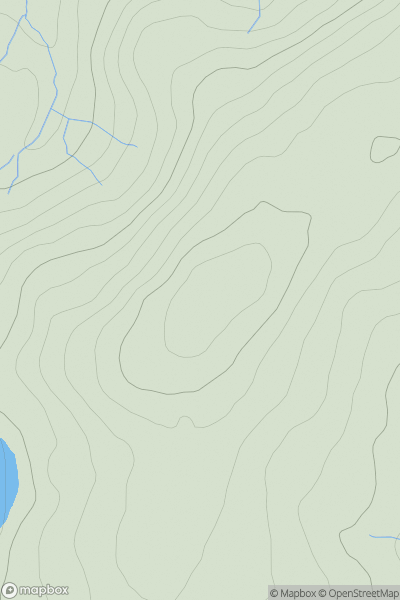 Thumbnail image for Gorsedd Bran showing contour plot for surrounding peak