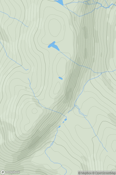 Thumbnail image for Craig Ddrwg showing contour plot for surrounding peak