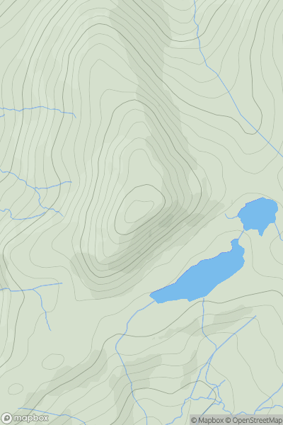 Thumbnail image for Moel Farlwyd showing contour plot for surrounding peak