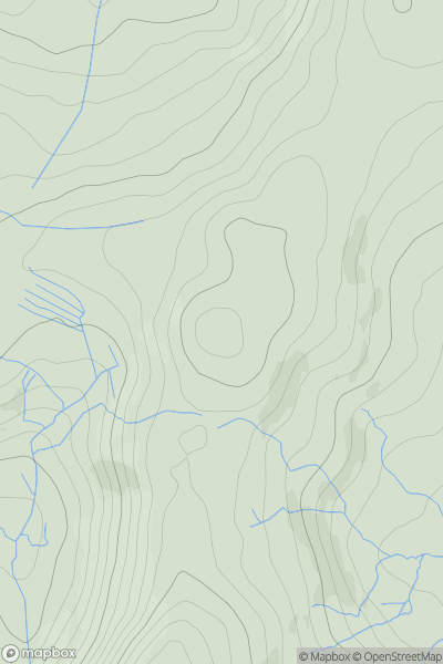 Thumbnail image for Moel yr Wden (Bwlch y Bi) showing contour plot for surrounding peak
