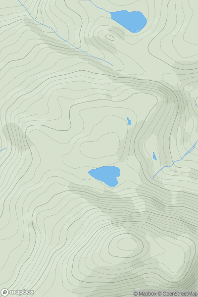 Thumbnail image for Craig Llyn Du (Rhinog Fawr North Top) showing contour plot for surrounding peak