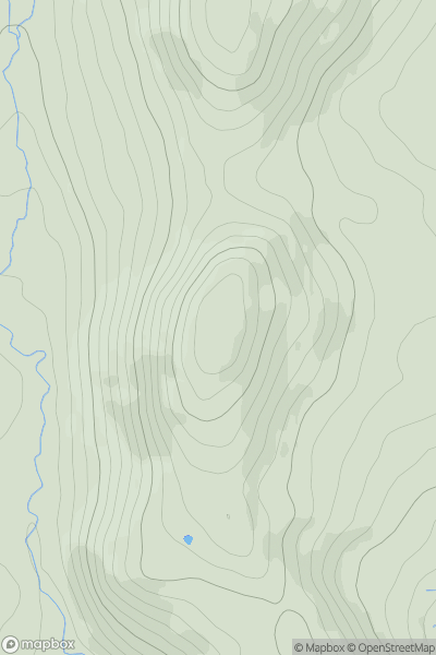 Thumbnail image for Graig Ddu showing contour plot for surrounding peak