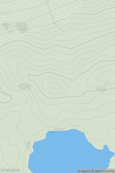 Thumbnail image for Pen y Bedw West Top showing contour plot for surrounding peak