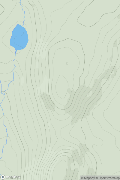 Thumbnail image for Craig yr Hafod showing contour plot for surrounding peak