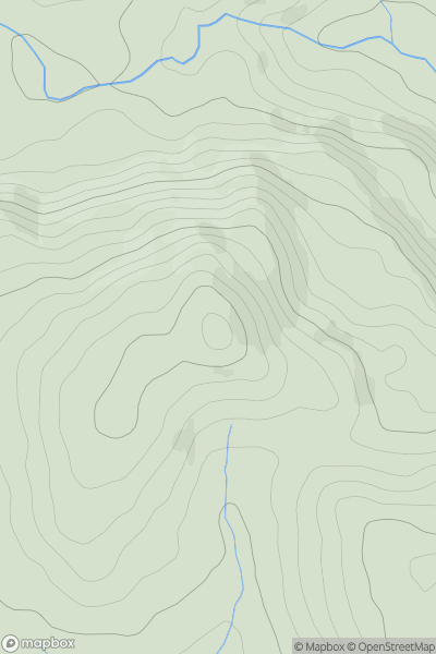 Thumbnail image for Craig Dolfudr North Top (Pennant-Lliw) showing contour plot for surrounding peak