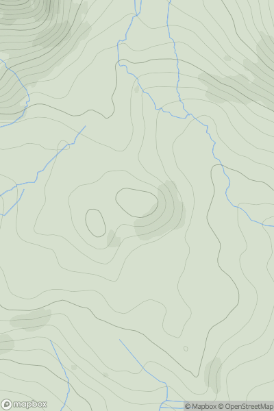 Thumbnail image for Foel Ystrodur Fawr showing contour plot for surrounding peak