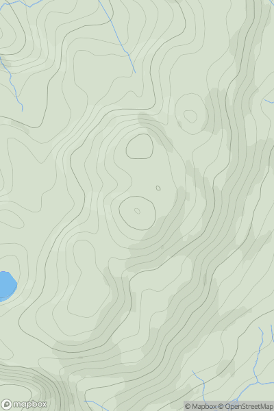 Thumbnail image for Moel Morwynion showing contour plot for surrounding peak
