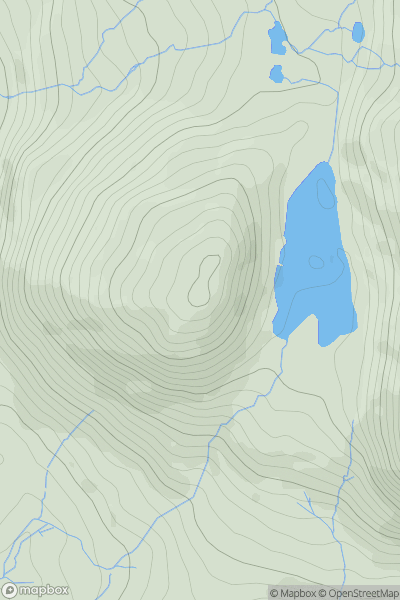 Thumbnail image for Manod Bach showing contour plot for surrounding peak