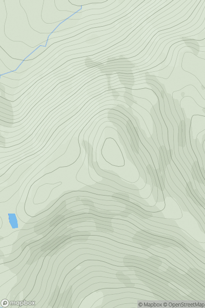 Thumbnail image for Meall na Dige showing contour plot for surrounding peak