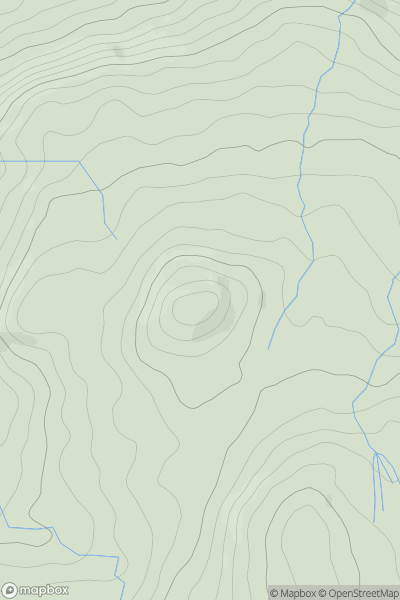 Thumbnail image for Rhobell-y-big showing contour plot for surrounding peak