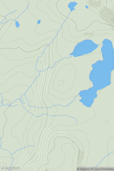 Thumbnail image for Y Garnedd North Top (Moel Gamallt) showing contour plot for surrounding peak