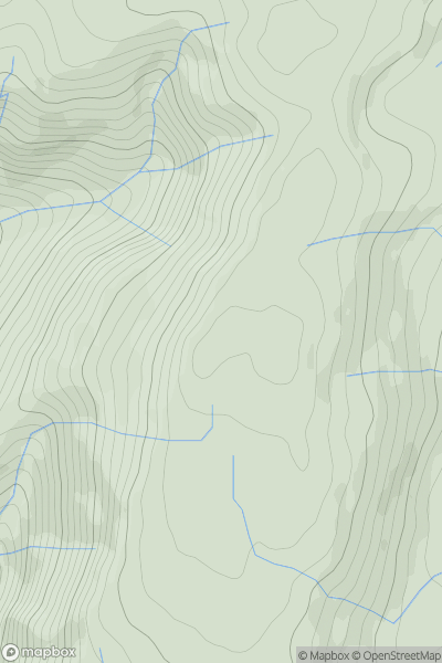 Thumbnail image for Moel Llygoed (Mynydd Coch West Top) showing contour plot for surrounding peak