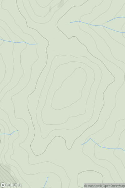Thumbnail image for Rhwng y Ddwynant showing contour plot for surrounding peak
