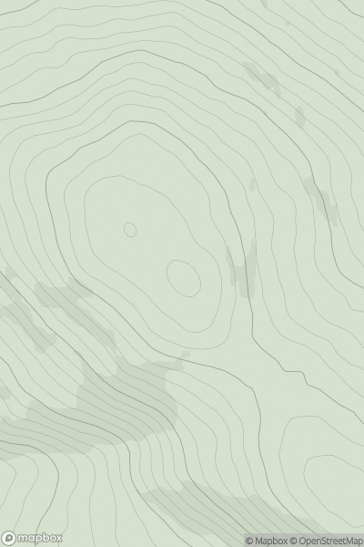 Thumbnail image for Moel yr Henfaes showing contour plot for surrounding peak