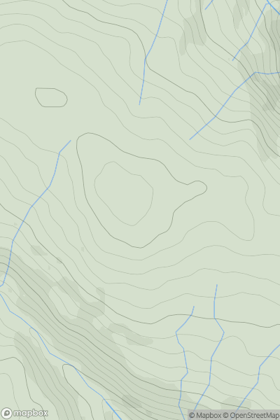 Thumbnail image for Moel Eunant showing contour plot for surrounding peak