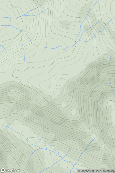 Thumbnail image for Pen Ochr y Bwlch (Camlan) showing contour plot for surrounding peak