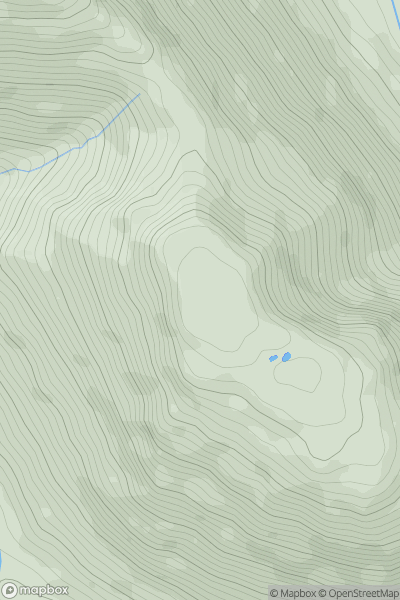 Thumbnail image for Foel Benddin showing contour plot for surrounding peak