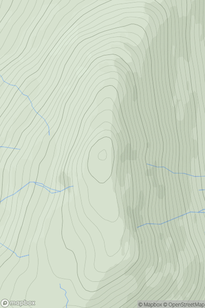 Thumbnail image for Doire Ban showing contour plot for surrounding peak