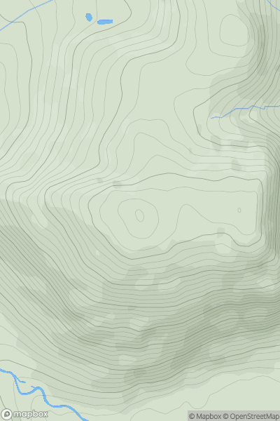 Thumbnail image for Craig Rhiwarth showing contour plot for surrounding peak