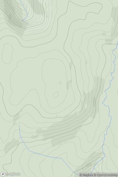 Thumbnail image for Mynydd Maes-glas (Mynydd Clywedog) showing contour plot for surrounding peak