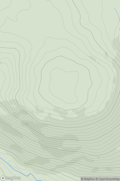 Thumbnail image for Moel Hen-fache showing contour plot for surrounding peak