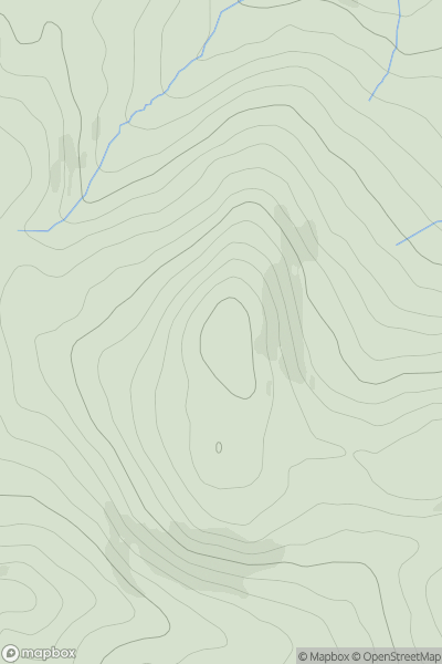 Thumbnail image for Moel Cae-howel showing contour plot for surrounding peak