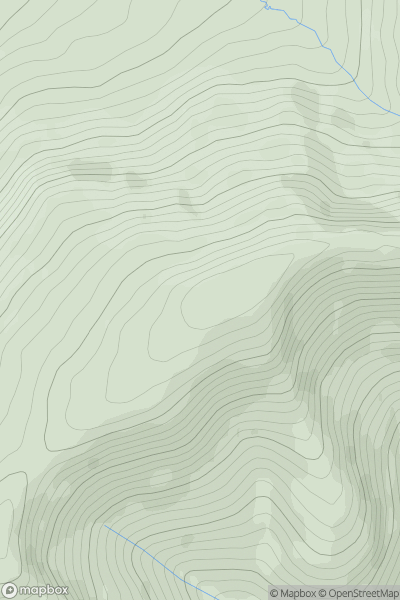 Thumbnail image for Mynydd Ceiswyn showing contour plot for surrounding peak