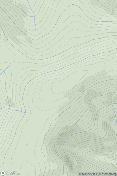 Thumbnail image for Tarren Cwm-ffernol showing contour plot for surrounding peak