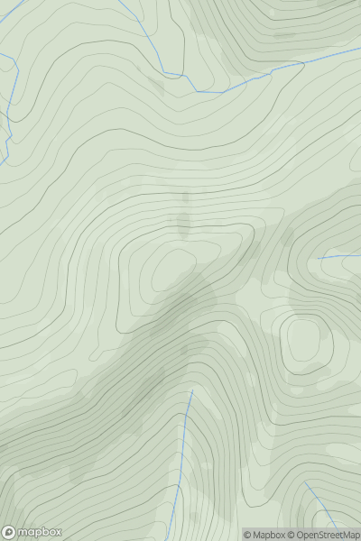 Thumbnail image for Mynydd Rhyd-galed (Tarrenhendre East Top) showing contour plot for surrounding peak