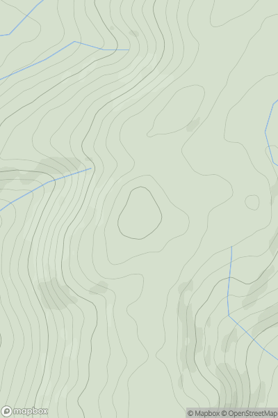 Thumbnail image for Carn Hyddgen (Carn Gwilym) showing contour plot for surrounding peak