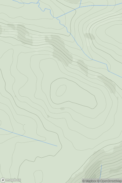 Thumbnail image for Drybedd showing contour plot for surrounding peak