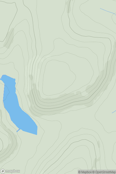 Thumbnail image for Banc Bugeilyn showing contour plot for surrounding peak