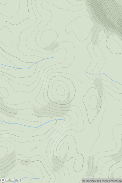 Thumbnail image for Foel Fras showing contour plot for surrounding peak
