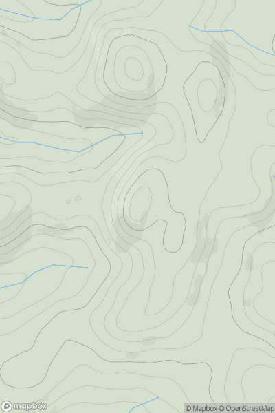 Thumbnail image for Foel Grafiau showing contour plot for surrounding peak