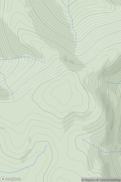 Thumbnail image for Pen y Darren (Moel Hyddgen) showing contour plot for surrounding peak