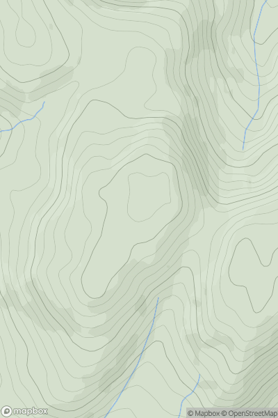 Thumbnail image for Moel y Llyn showing contour plot for surrounding peak