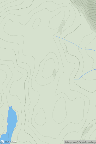 Thumbnail image for Pen Creigiau'r Llan showing contour plot for surrounding peak