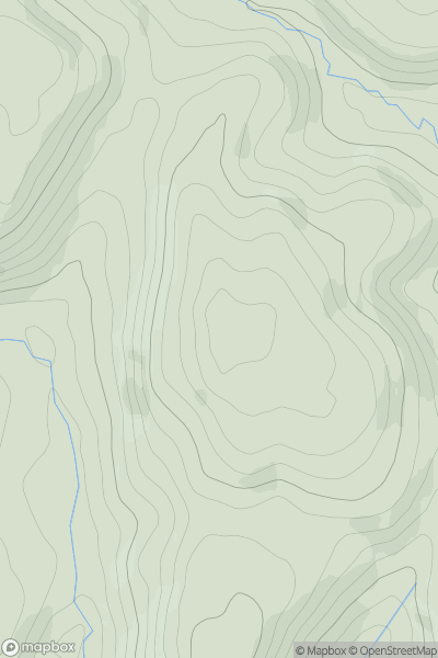 Thumbnail image for Banc yr Wyn showing contour plot for surrounding peak