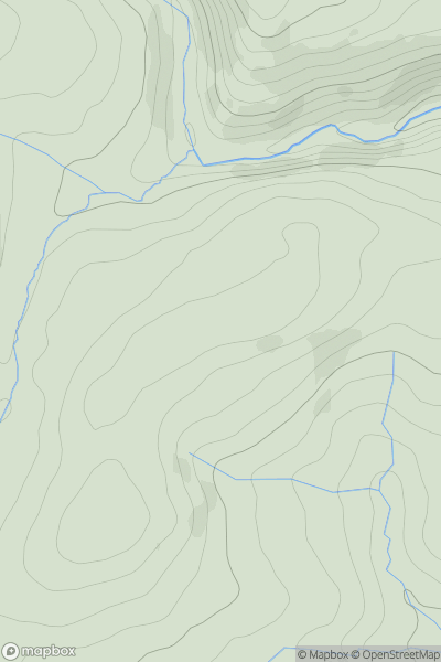 Thumbnail image for Bryn yr Wyn showing contour plot for surrounding peak