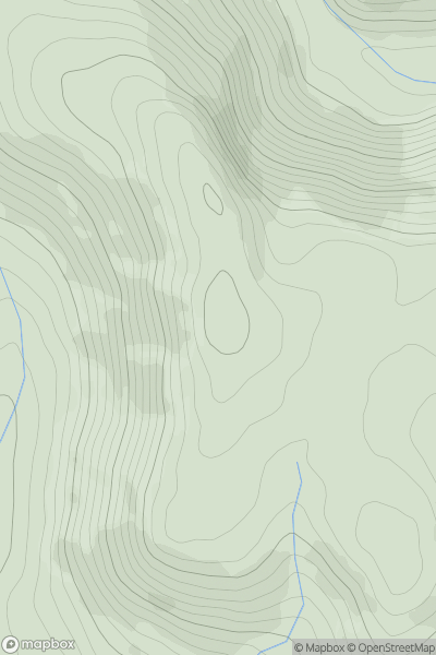 Thumbnail image for Camlo Hill showing contour plot for surrounding peak