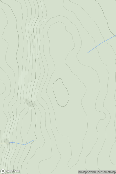 Thumbnail image for Brondre-fawr Hill showing contour plot for surrounding peak