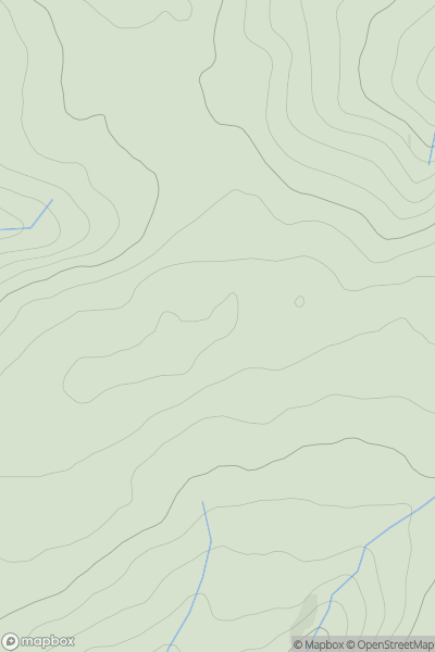 Thumbnail image for Priddellau (Esgair Nantybeddau) showing contour plot for surrounding peak