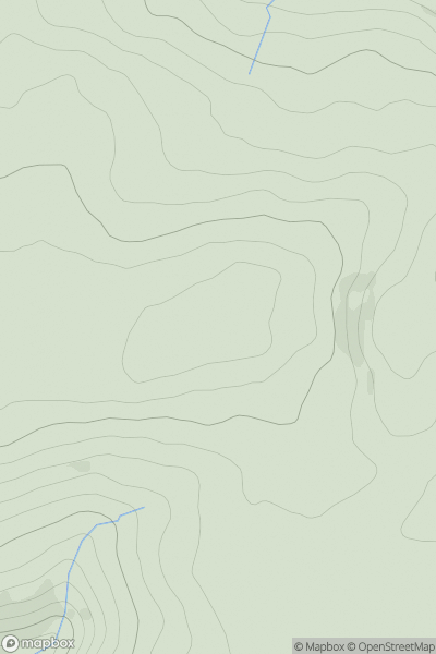 Thumbnail image for Esgair Penygarreg showing contour plot for surrounding peak