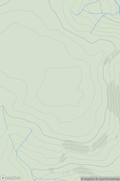 Thumbnail image for Esgair Cloddiad showing contour plot for surrounding peak