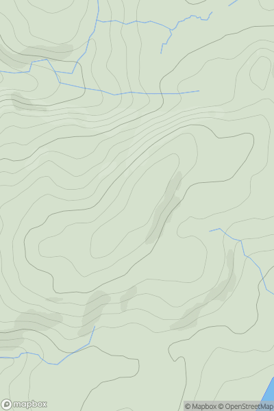 Thumbnail image for Dibyn Du showing contour plot for surrounding peak