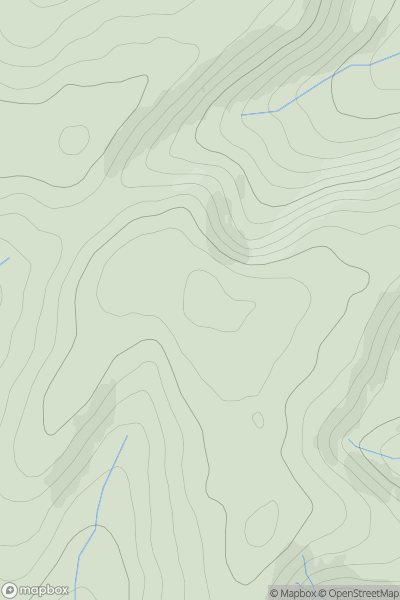 Thumbnail image for Esgair Ganol showing contour plot for surrounding peak