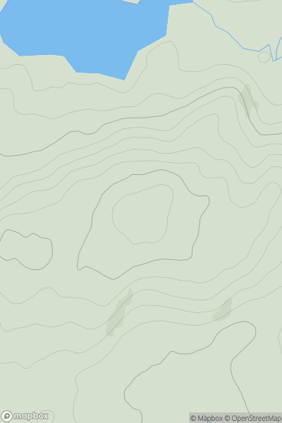 Thumbnail image for Crug Gynon showing contour plot for surrounding peak