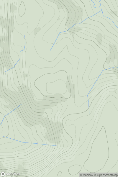 Thumbnail image for Cripiau South Top showing contour plot for surrounding peak